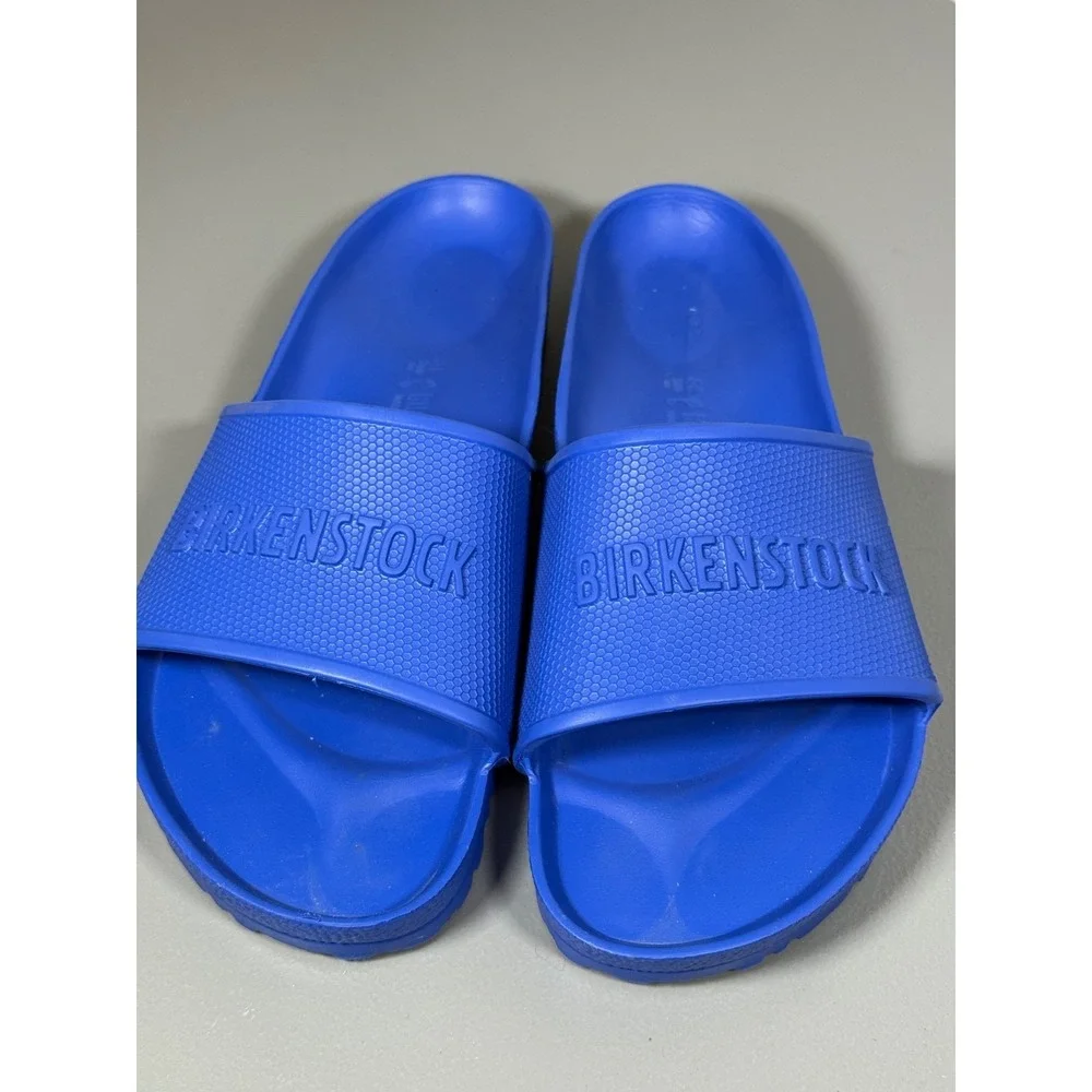 Birkenstock Barbados EVA Slides Men's 13 EU 46 Ultra Blue Beach Casual Shower